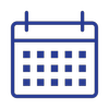 Blue Calendar Icon